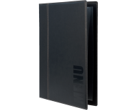 Protège-menu Securit A4 Trendy 1x 2 pochettes noir