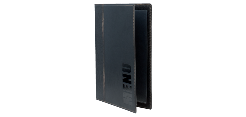 Securit Trendy A5 Menu Cover 1x 2 pockets black