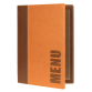 Protège-menu Securit Trendy A5 1x 2 pochettes brun