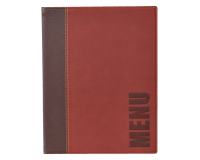 Protège-menu Securit Trendy A5 1x 2 pochettes bordeaux