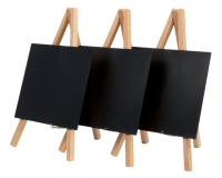 Securit tafelkrijtbord mini driepoot, beuk