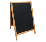 Stoepbord Securit 550x850x30mm teak hout