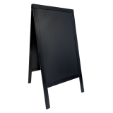 Stoepbord Securit 70x125x4cm zwart hout