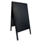 Panneau trottoir Securit 70x125x4cm bois noir