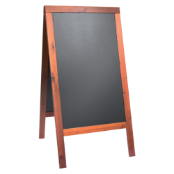 Stoepbord Securit 70x125x4cm mahonie hout