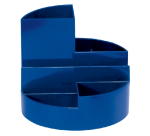 Organiseur MAULrundbox 7 compartiments Ø140x125mm bleu