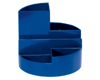 Organiseur MAULrundbox 7 compartiments Ø140x125mm bleu