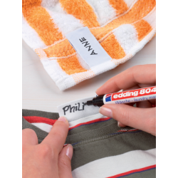 Wasgoedmarker edding 8040 rond 1mm zwart in blister