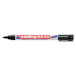 Viltstift edding 8040 wasgoed rond 1mm zwart