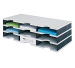 Vakkenset Styrodoc A4 9 vaks zwart/grijs