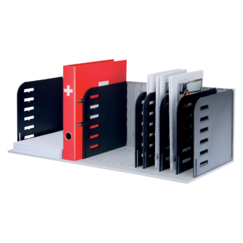 Module de classement Styrorac 8 compartiments noir/gris