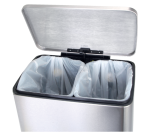 EKO E-Cube 9+10L Stainless Steel Pedal Bin