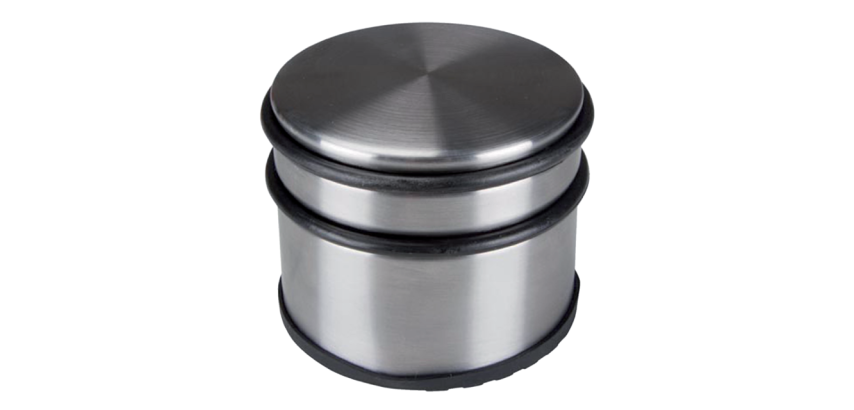 Chromed metal doorstop 1100g