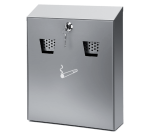 Cendrier mural acier inoxydable