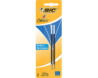 Recharge BIC stylo de comptoir Medium bleu blister 2 pièces