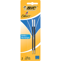 Recharge BIC stylo de comptoir Medium bleu blister 2 pièces