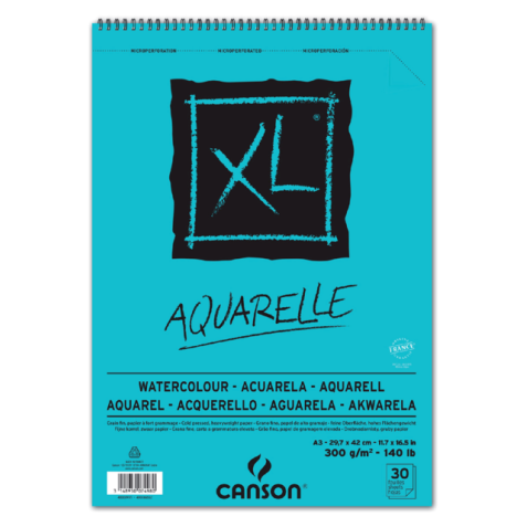 Aquarelblok Canson XL A3 30v 300gr spiraal