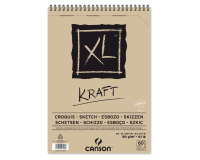 En_bloc dibujo esbozo canson xl kraft din a4 kraft rayado beige espiral 21x29,7 cm 60 hojas 90 gr/m2