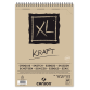 Bloc à croquis Canson XL Kraft A4 60 feuilles 90g spirale