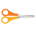 Westcott children's scissors round tips 130mm left-handed yellow/orange