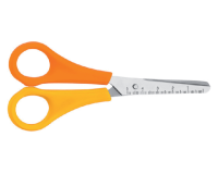 Ciseaux Westcott enfant bouts ronds 130mm gaucher jaune/orange