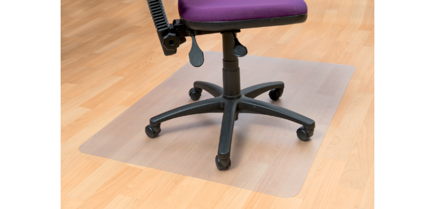 Floortex PVC Floor Protector Mat 120x90cm for Hard Floors