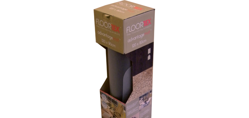 Tapis protège-sol Floortex PVC 120x90cm pour sol dur pak retail