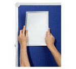 Duraframe Grip A4 Display Frame Grey