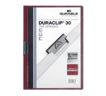 Durable Duraclip-Klemmmappe A4 3mm 30 Blatt Aubergine