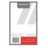 Kladblok Aurora 135x210mm blanco 200 vel 45gr