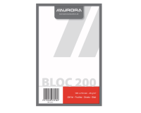 Kladblok Aurora 135x210mm blanco 200 vel 45gr
