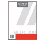 Bloc brouillon Aurora 210x270mm uni 200 feuilles 45g