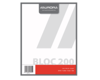 Bloc brouillon Aurora 210x270mm uni 200 feuilles 45g