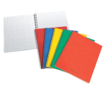 Carnet à spirale 75x110mm carreau 5x5mm 160 pages 60g assorti