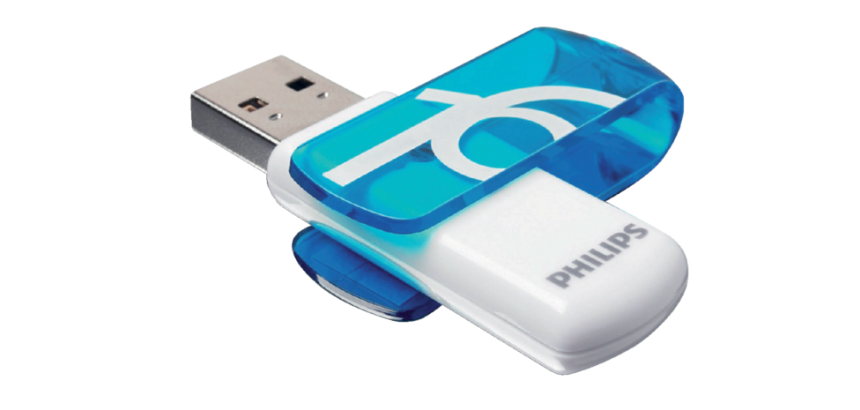USB stick 2.0 Philips Vivid USB-A 16GB blauw