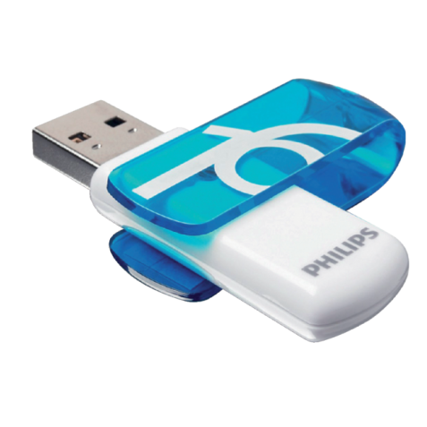 USB-stick 2.0 Philips Vivid Edition Ocean Blue 16GB