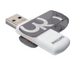 Clé USB 2.0 Philips Vivid USB-A 32Go gris