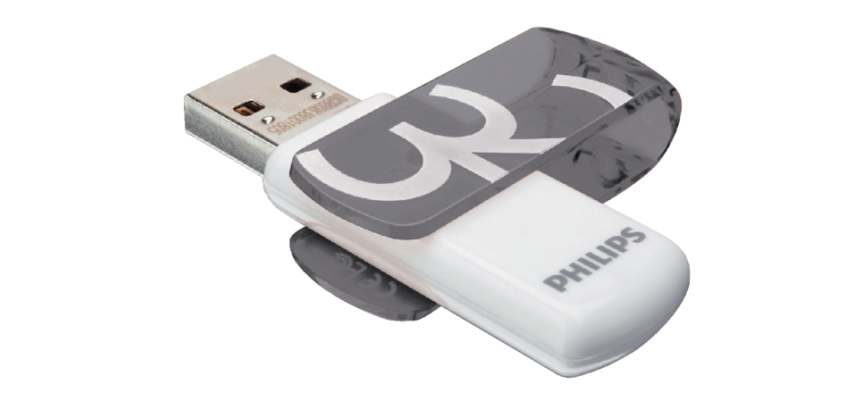 Clé USB 2.0 Philips Vivid USB-A 32Go gris