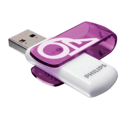 Clé USB 2.0 Philips Vivid Edition Magic Purple 64Go