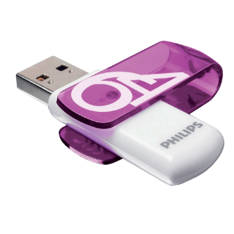 Clé USB 2.0 Philips Vivid Edition Magic Purple 64Go