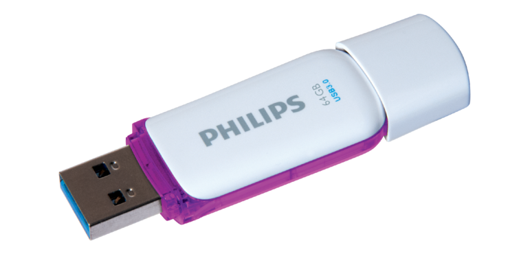 Clé USB 3.0 Philips Snow USB-A 64Go violet
