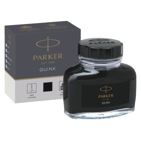 Vulpeninkt Parker Quink permanent 57ml zwart