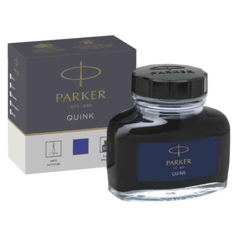 Encre stylo plume Parker Quink permanent 57 ml bleu