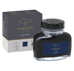 Encre stylo plume Parker Quink 57ml bleu/noir