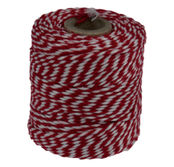 Touw Muller katoen 50 gram 45 meter rood/wit