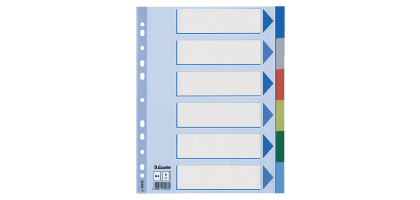 Esselte dividers 6 tabs