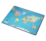 Esselte Desk Pad 40x53cm with World Map - Dutch
