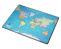 Sous-main Esselte 40x53cm avec carte du monde - néerlandais