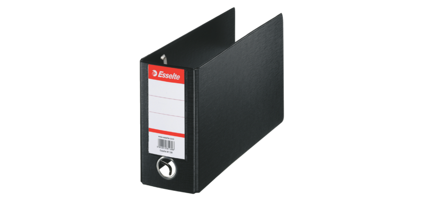Esselte banking binder 16x28cm 80mm PP black