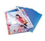 Chemise coin plastique Esselte A4 polypropylène 8/100e grainé incolore - Paquet de 100